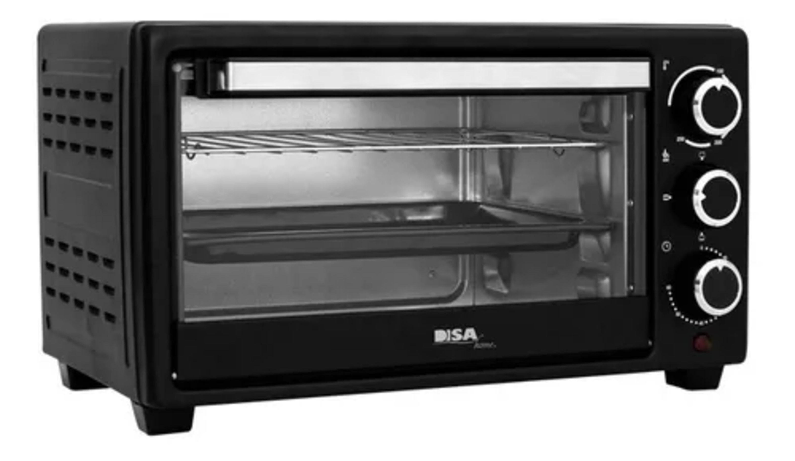 HORNO ELÉCTRICO---NEGRO-19 LITROS- HOREL-19