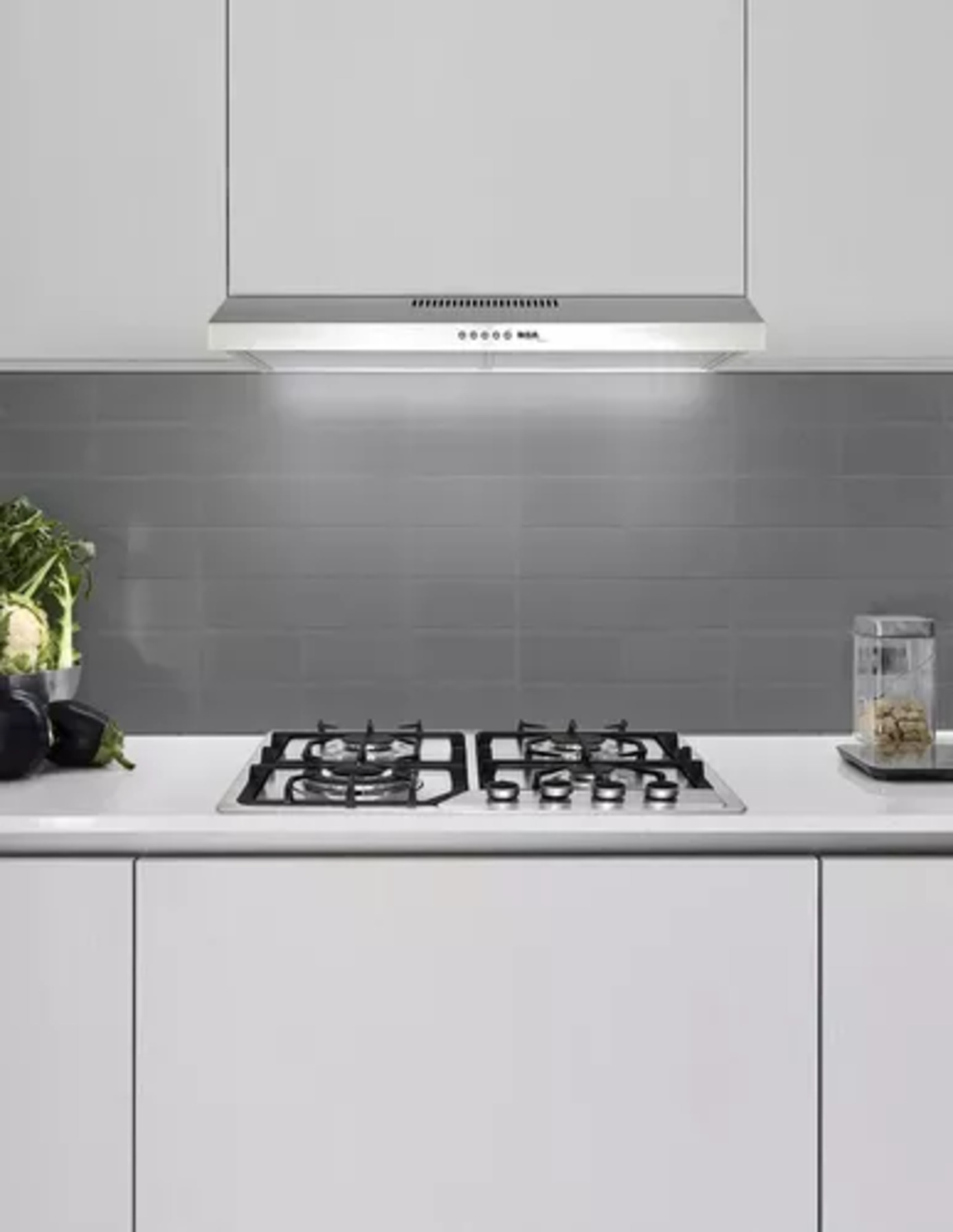 CAMPANA EXTRACTORA DE PARED 60 CM ACERO INOX (CAMP60C)