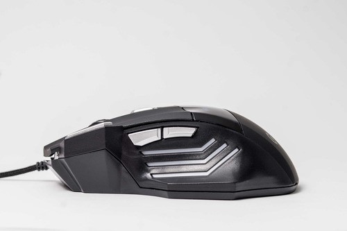 Mouse De Juego Gio Led G Series 3600dpi 7 Botones Mod G2 Color Negro
