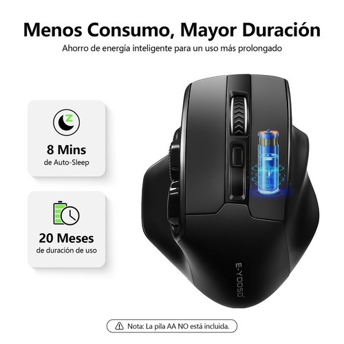 Mouse Inalámbrico Ergonómico F30 Con Receptor Usb 2.4ghz De Gama Alata,