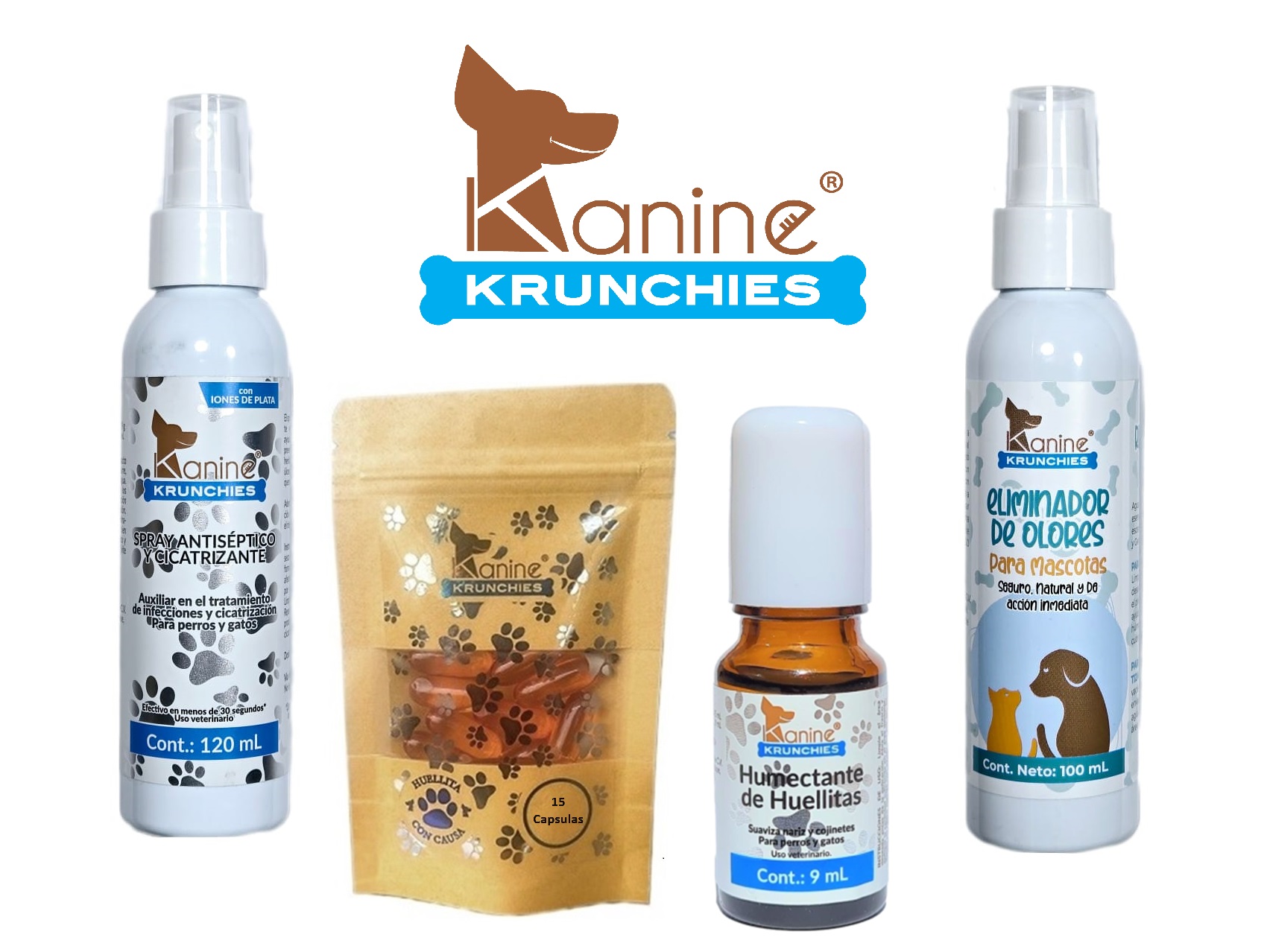 Kanine Krunchies Spray Antiseptico Y Cicatrisante 120 mL.