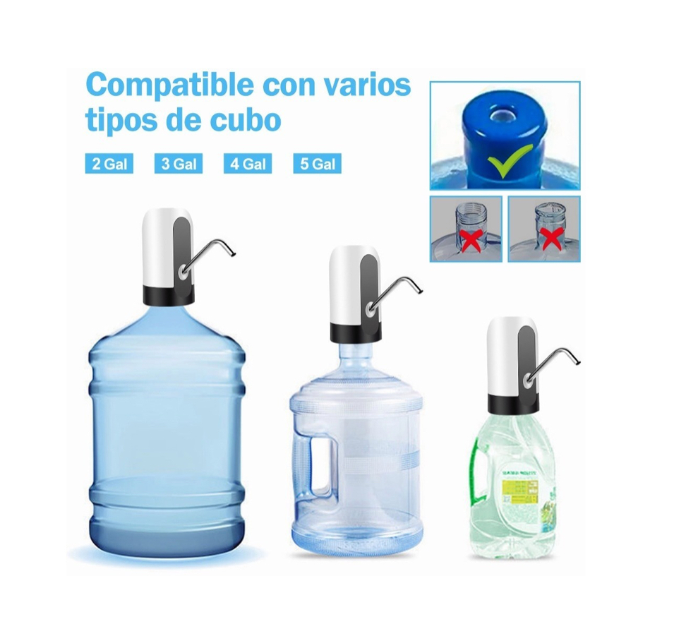 Dispensador De Agua Eléctrico Recargable, Usb, Bomba De Agua.