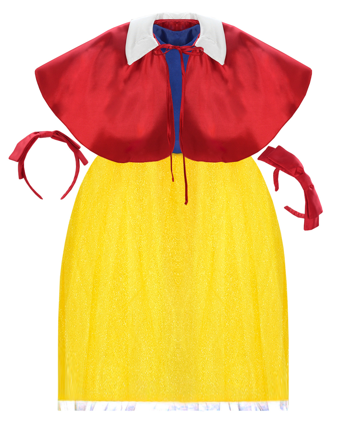 Disfraz De Princesa Blanca Para Niñas Vestido Fiesta De Cumpleaños.