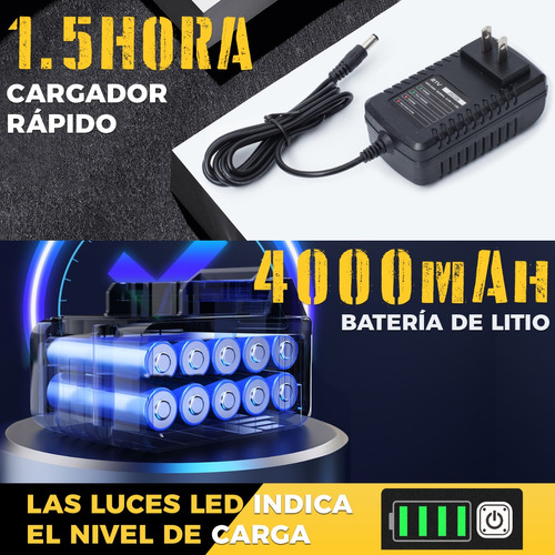Taladros Rotomartillo Inalámbricos Sidsys Sin Carbones 4.0ah