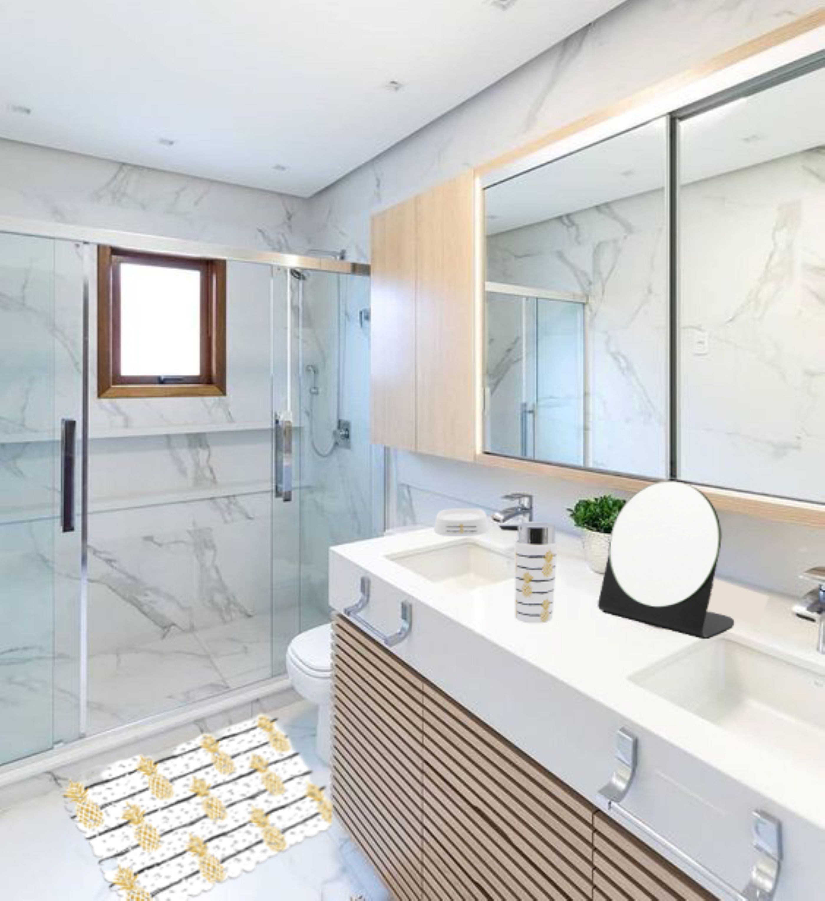 JUEGO DE ACCESORIOS PARA BAÑO TRO (6 PZAS).