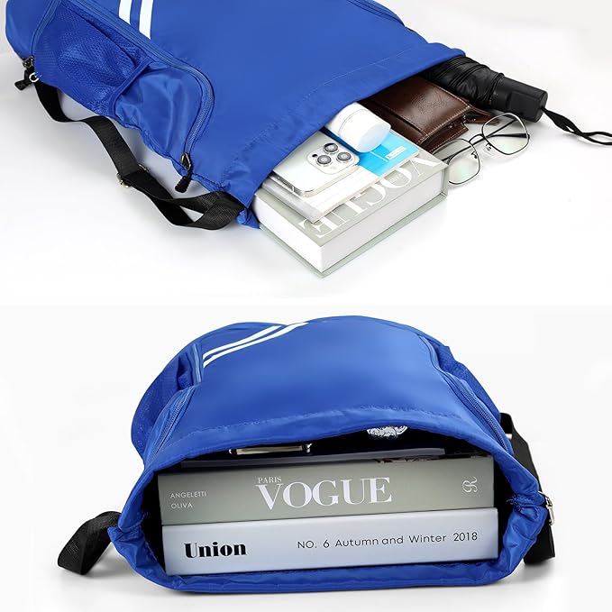 SYCYKA Bolsas de Cuerdas para el Gimnasio, Mochila de Cordón, Bolsas de Cuerdas, Repelente al Agua Bolsa de Natación de Nylon Estudiantes Escuela Mochila Cuerda para el Gimnasio Compras Deporte Yoga.