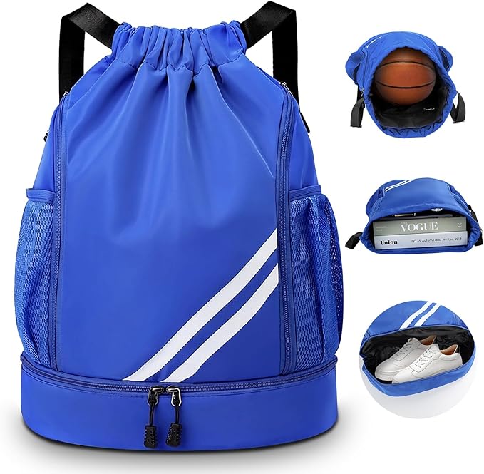 SYCYKA Bolsas de Cuerdas para el Gimnasio, Mochila de Cordón, Bolsas de Cuerdas, Repelente al Agua Bolsa de Natación de Nylon Estudiantes Escuela Mochila Cuerda para el Gimnasio Compras Deporte Yoga.