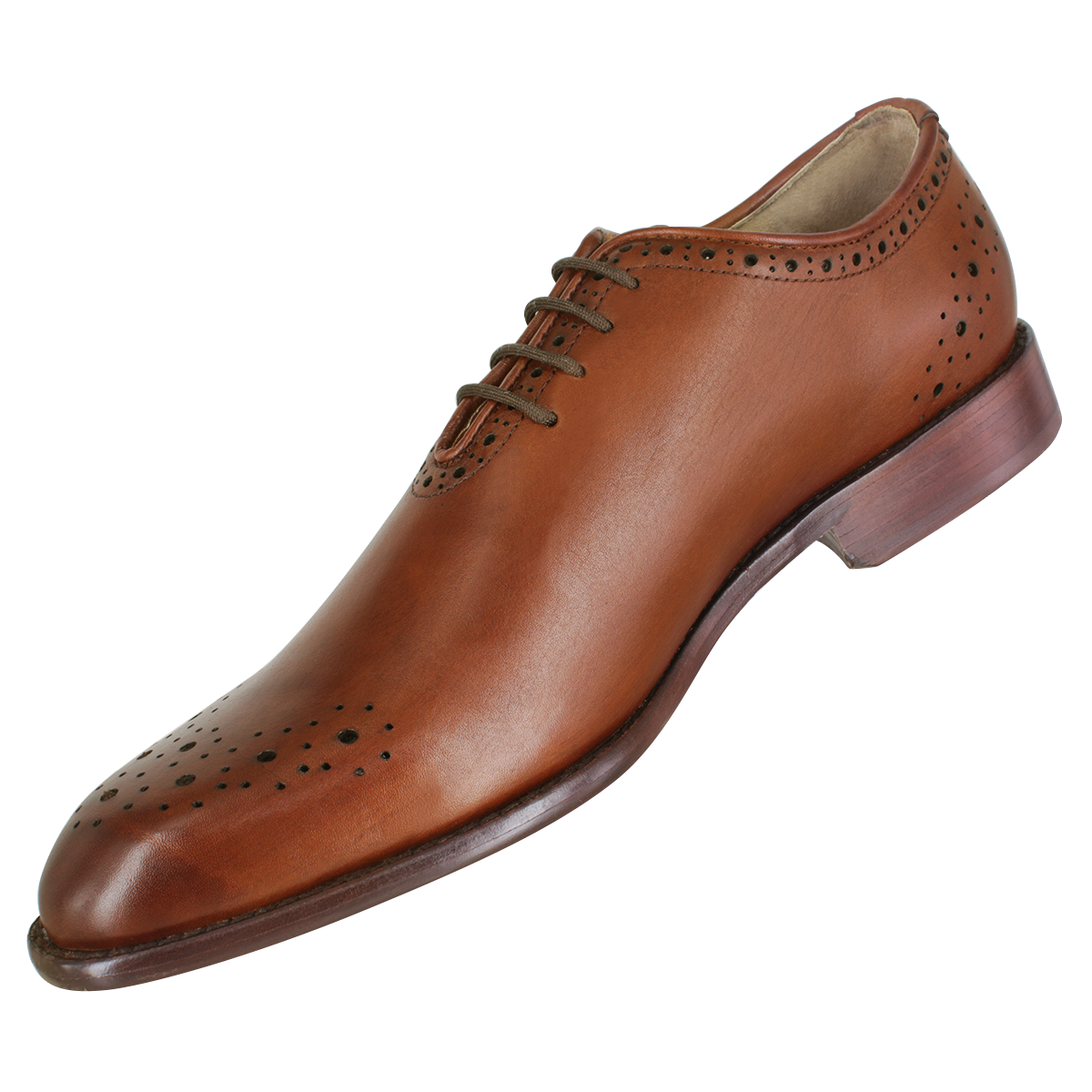 Zapato Formal Hombre Carlo Ronaldi 1030 Becerro Capuchino Cuero Casual.