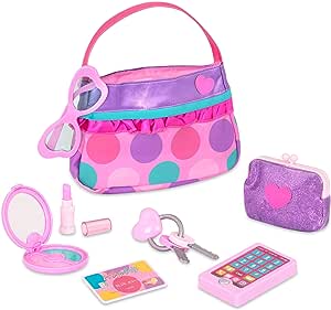 A Play Circle – Set de Maquillaje y Belleza – Vestir Accesorios de Moda – El Juego de aparentar – Juguetes para niñas – A Partir de 3 años – Princess Purse Set.
