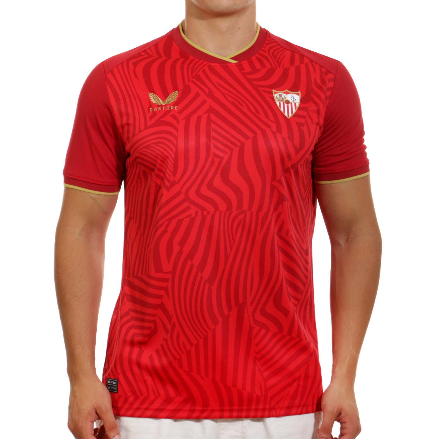 Nuevo! Jersey Sevilla España 2023/2024 Visita Rojo Talla M.
