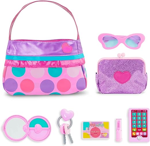 A Play Circle – Set de Maquillaje y Belleza – Vestir Accesorios de Moda – El Juego de aparentar – Juguetes para niñas – A Partir de 3 años – Princess Purse Set.