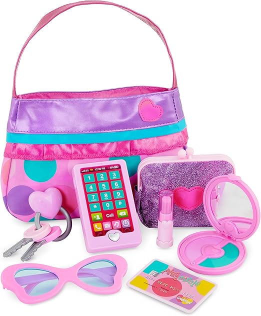 A Play Circle – Set de Maquillaje y Belleza – Vestir Accesorios de Moda – El Juego de aparentar – Juguetes para niñas – A Partir de 3 años – Princess Purse Set.