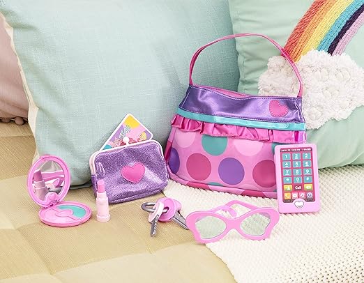A Play Circle – Set de Maquillaje y Belleza – Vestir Accesorios de Moda – El Juego de aparentar – Juguetes para niñas – A Partir de 3 años – Princess Purse Set.