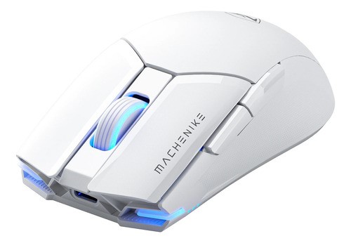 Mouse gamer de juego inalámbrico Machenike M7Pro blanco