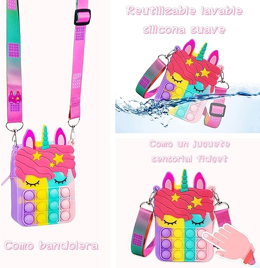 A M0ILY Bolsas Fidget para Bolsas Pop it Fidget Anti estrés