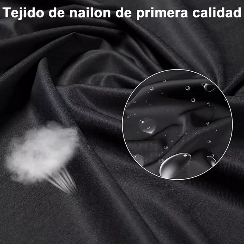 Cubridor Peinador Estilista Plastico Negro Largo Barber.
