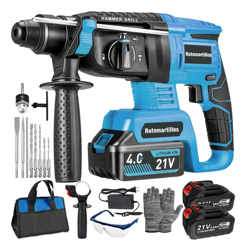 Rotomartillo Inalámbrico Taladro Sds-plus 2200w/2 Batería