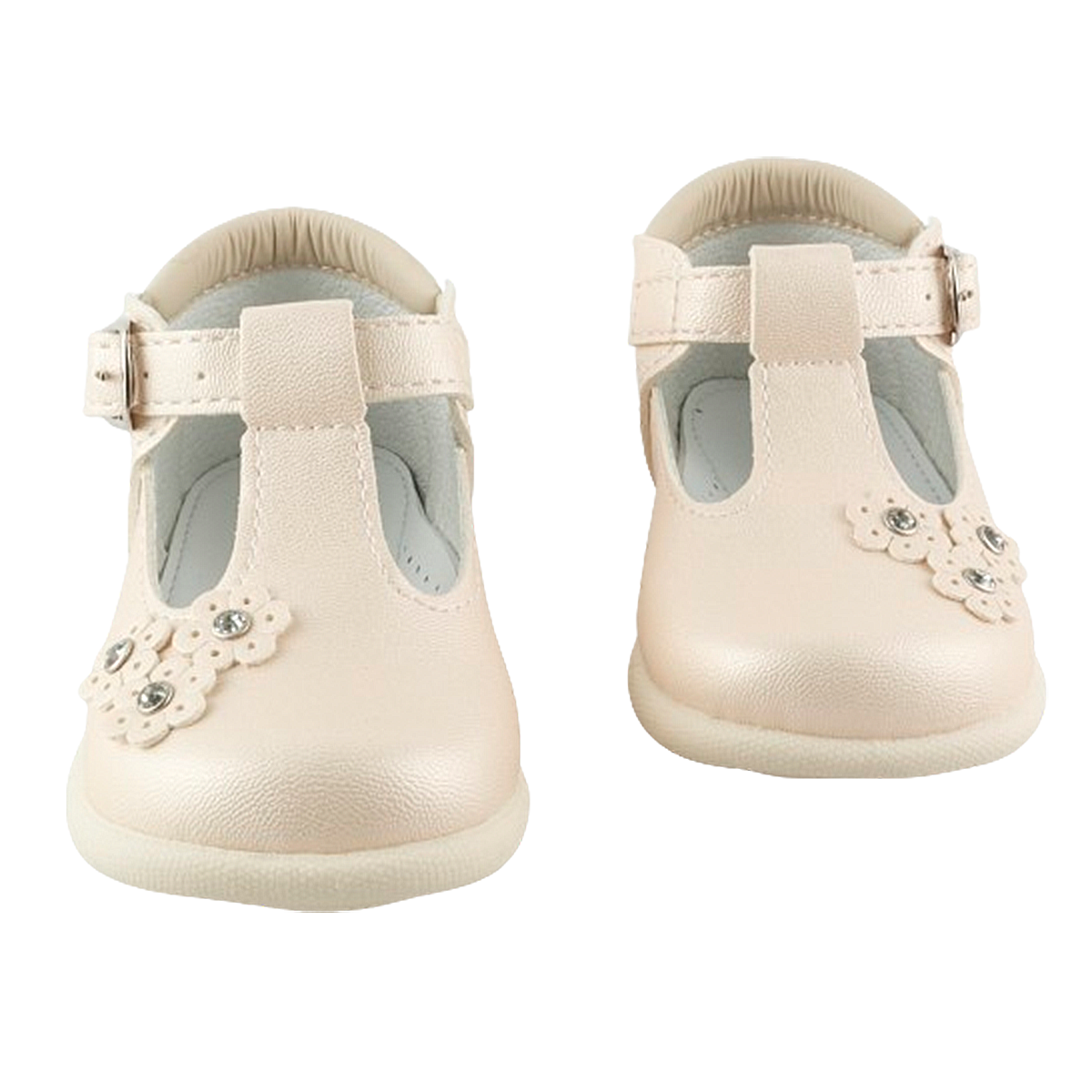 Zapato Niña Bebé Beige Bautizo Arco Ortopédico Cómodo 313-n