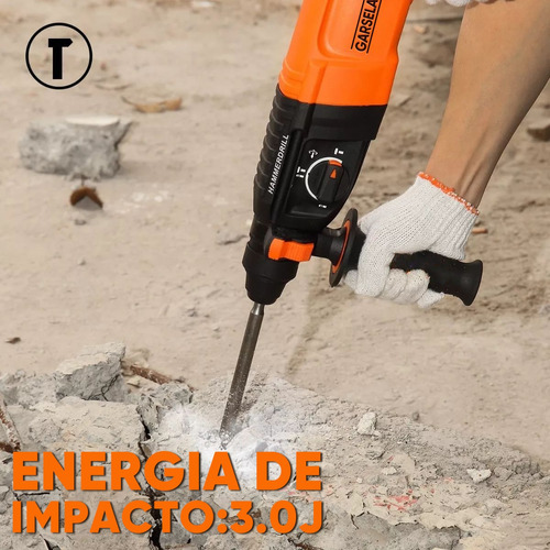 Rotomartillo Cincelador Perforador Taladro Sds Juego 1600w.