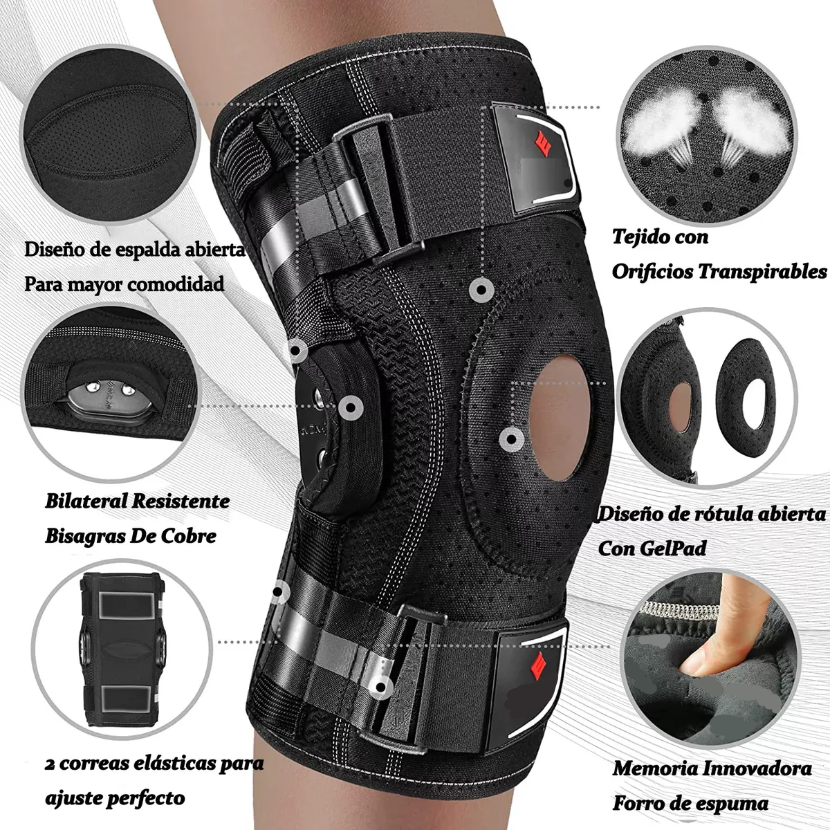 Rodillera Médica Para Recuperación De Lesiones Talla M.