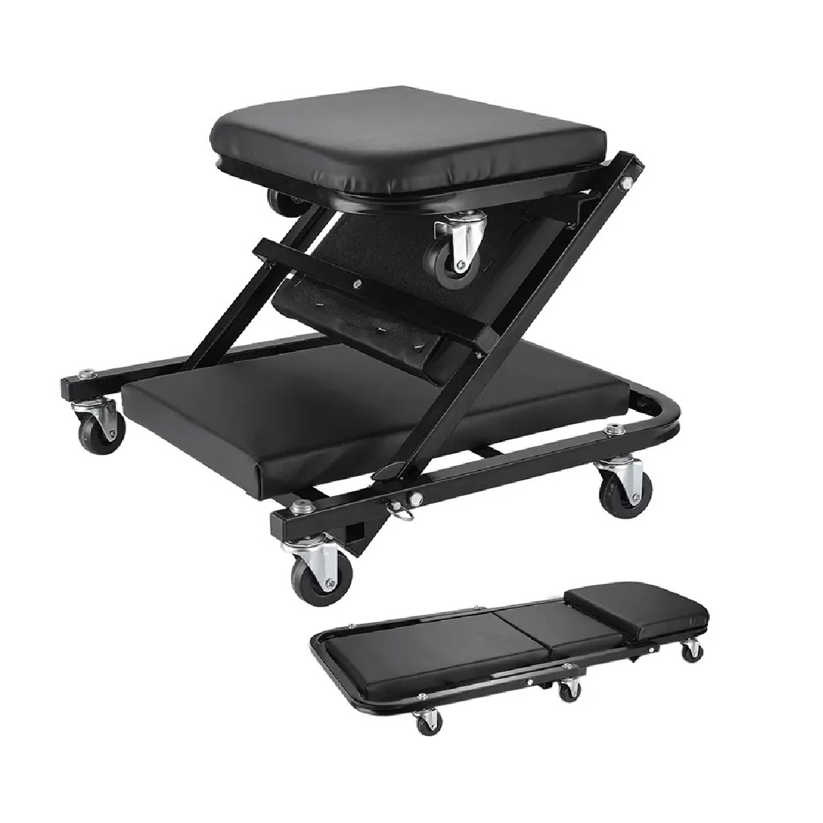 Cama Para Taller Mecanico Plegable 2 En 1 Deslizante 36 PuLG.
