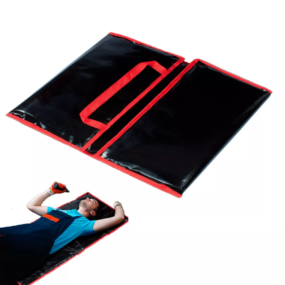 Cama De Mecanico Plegable, Flexible Y Ligera. Facil Guardado.