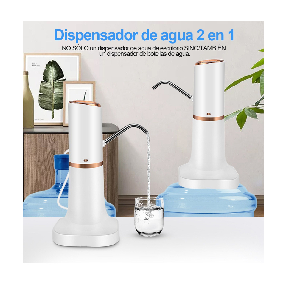 Dispensador De Agua Electrico Oro.
