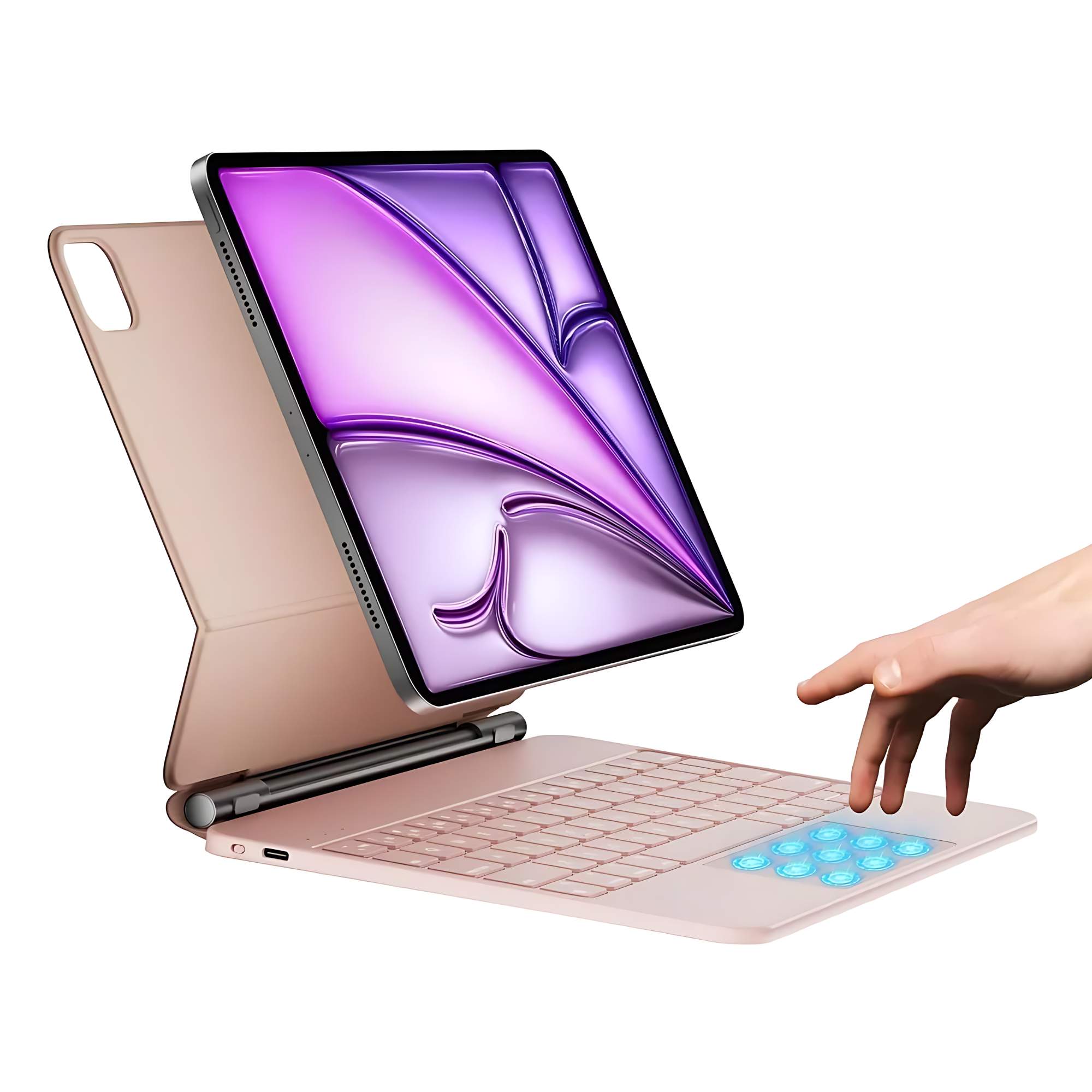 Teclado Magic Keyboard Para iPad Pro 11 iPad Air 4/5 10.9 Color Rosa