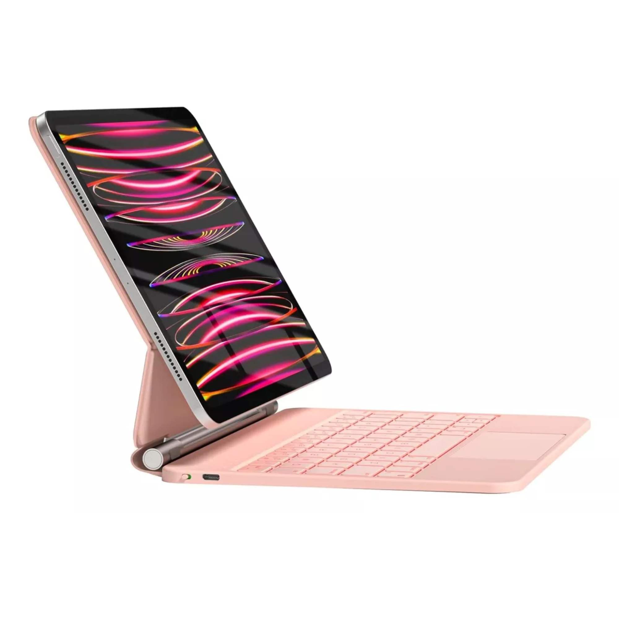 Funda Con Teclado Mágico Para iPad Pro 12.9 Magic Keyboard Color Rosa