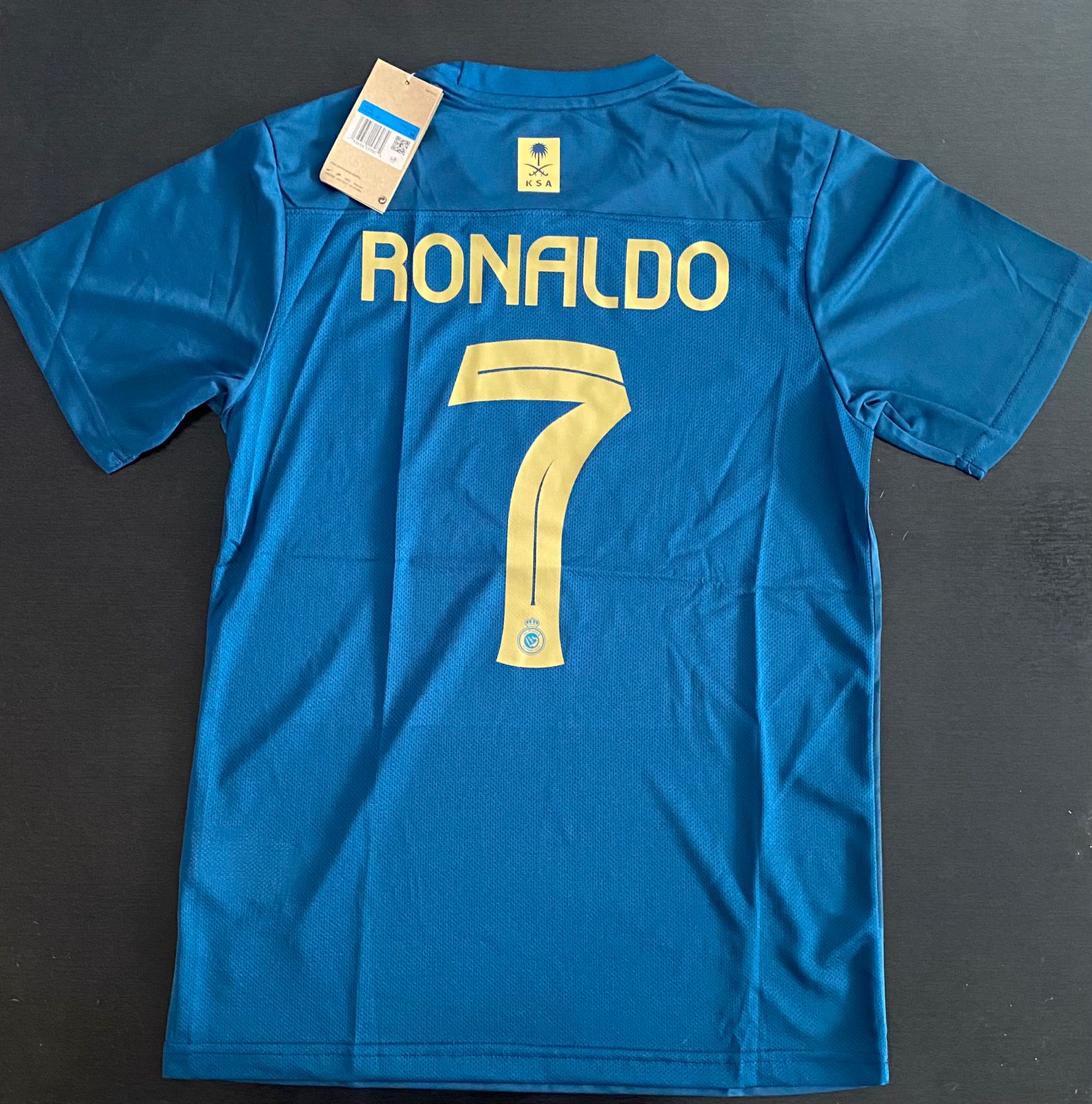 Jersey Al Nassr Arabia 2023/2024 Visita Azul Cristiano Ronaldo CR7
