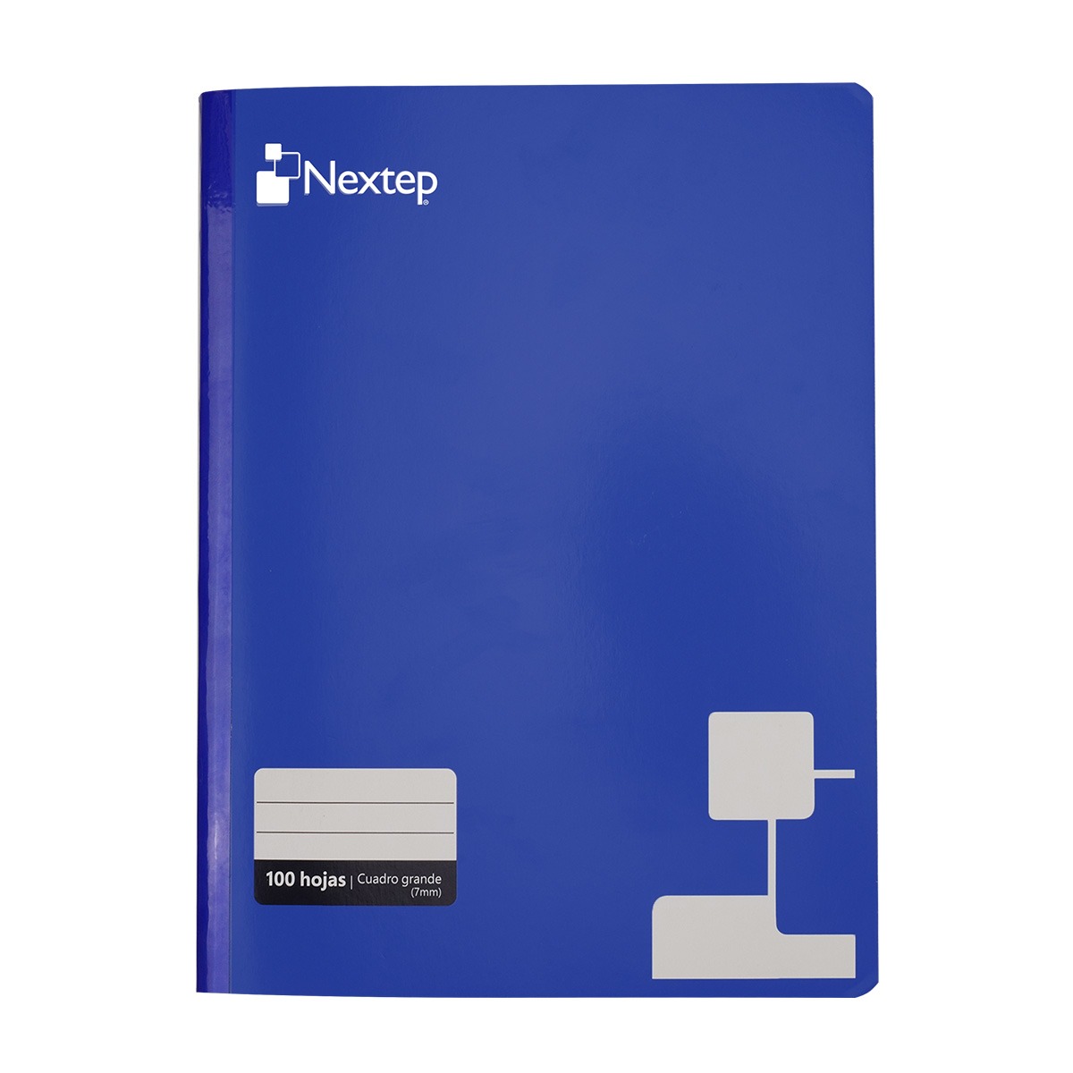 Cuaderno Profesional Nextep NE-008, Cuadriculada, Cosida, con 100 Hojas, Azul.