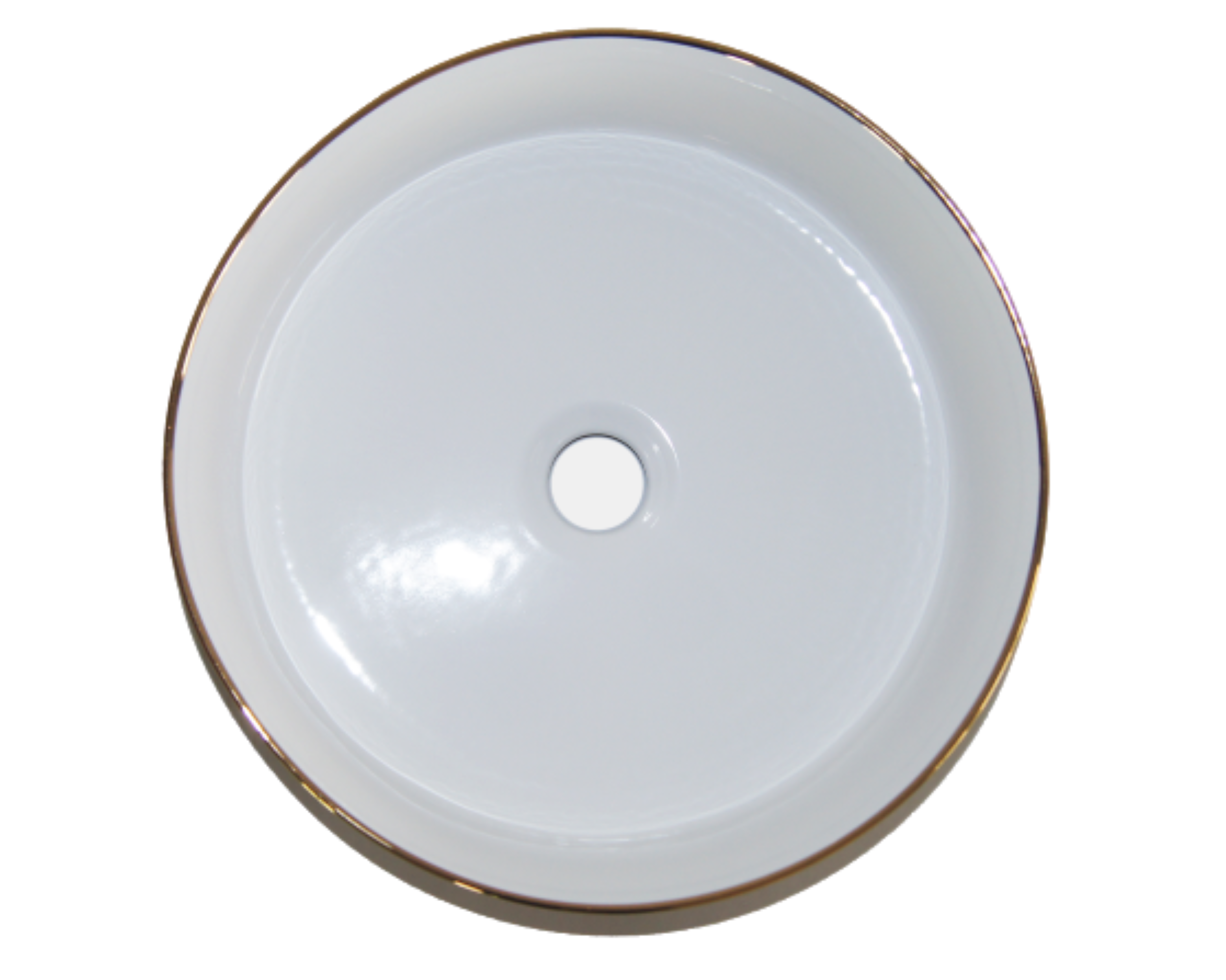 Lavabo Cerámico para Baño SAA, forma circular en color dorado con detalles en relieve metalizados. De sobreponer, con diseño europeo ideal para todo tipo de baños. Dimensiones 36.0 x 36.0 x 12.5 cms. (base x altura x profundidad)