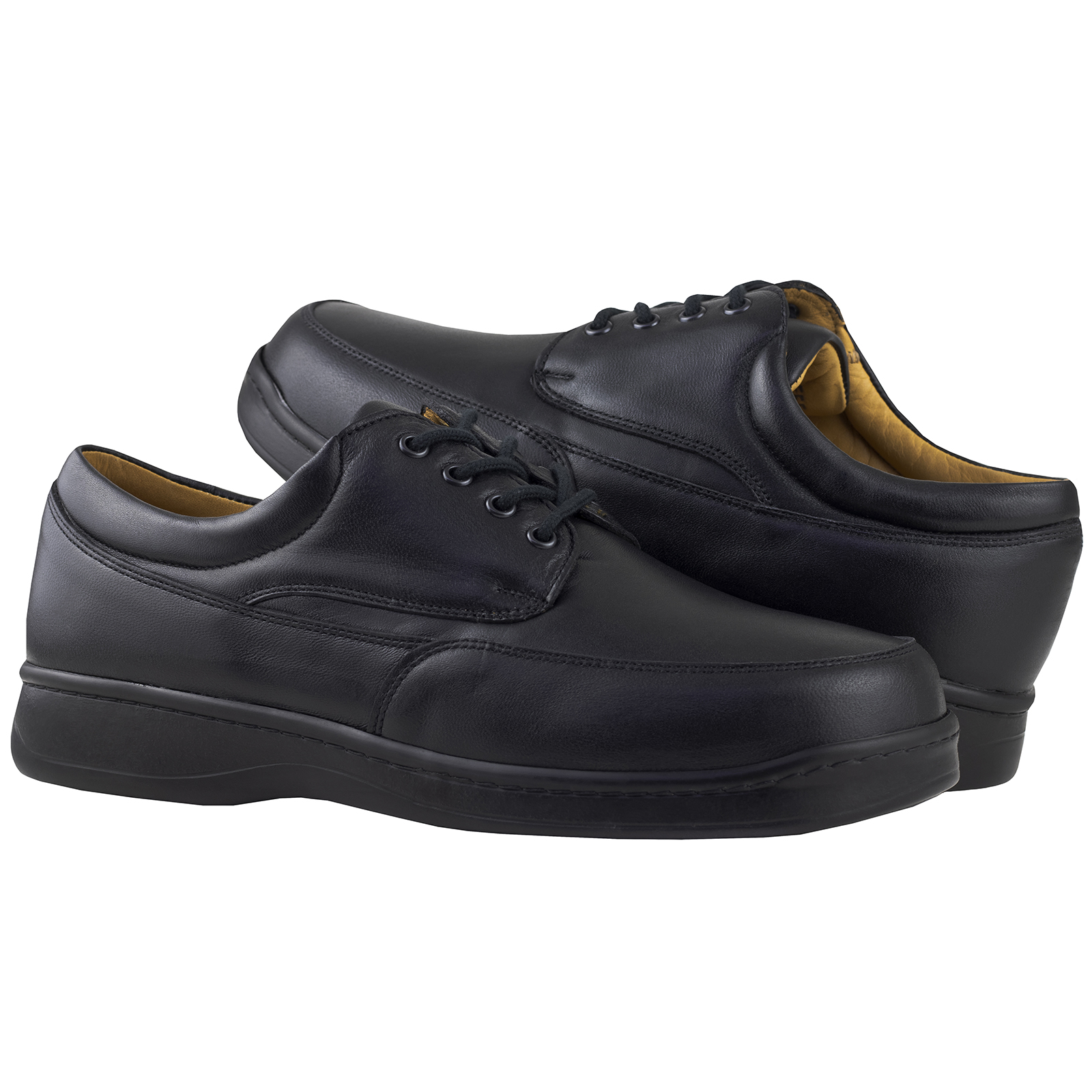 Zapatos Derby Negro Para Hombre Terapie Pie Diabético Acolchado 204 Confort .