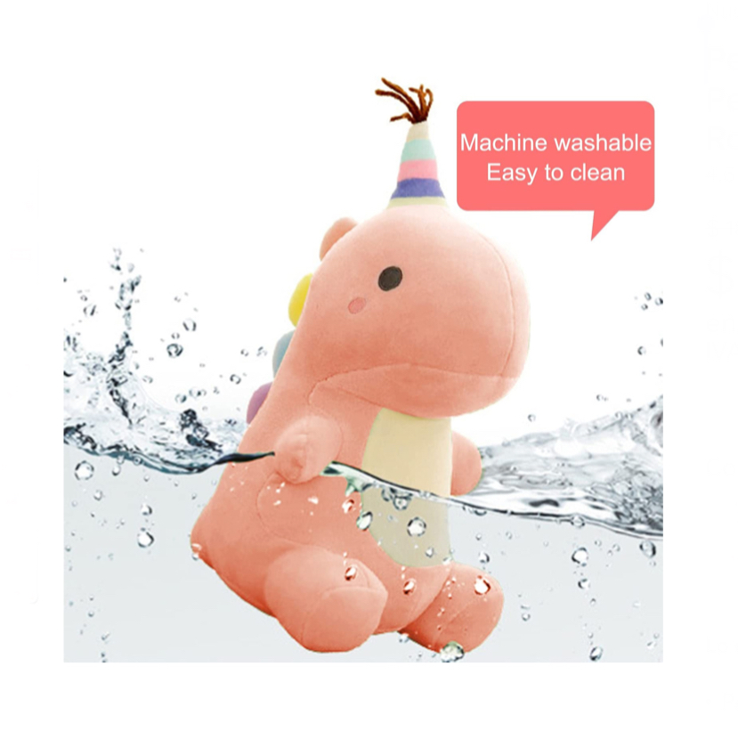 Peluche De Dinosaurio De 30 Cm Perfecto Para Regalar Color Rosado.