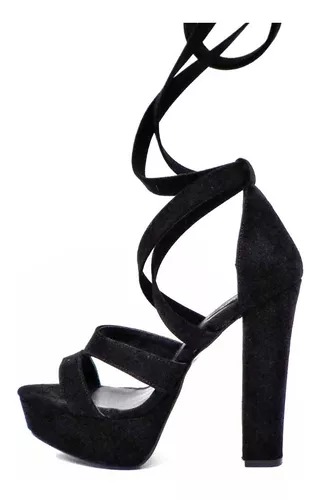 Tacones Dama Zapatillas Lazos Berry 7443.