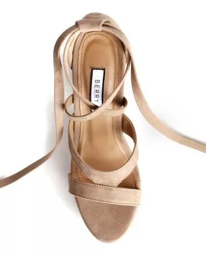 Tacones Dama Zapatillas Lazos Berry 7443.