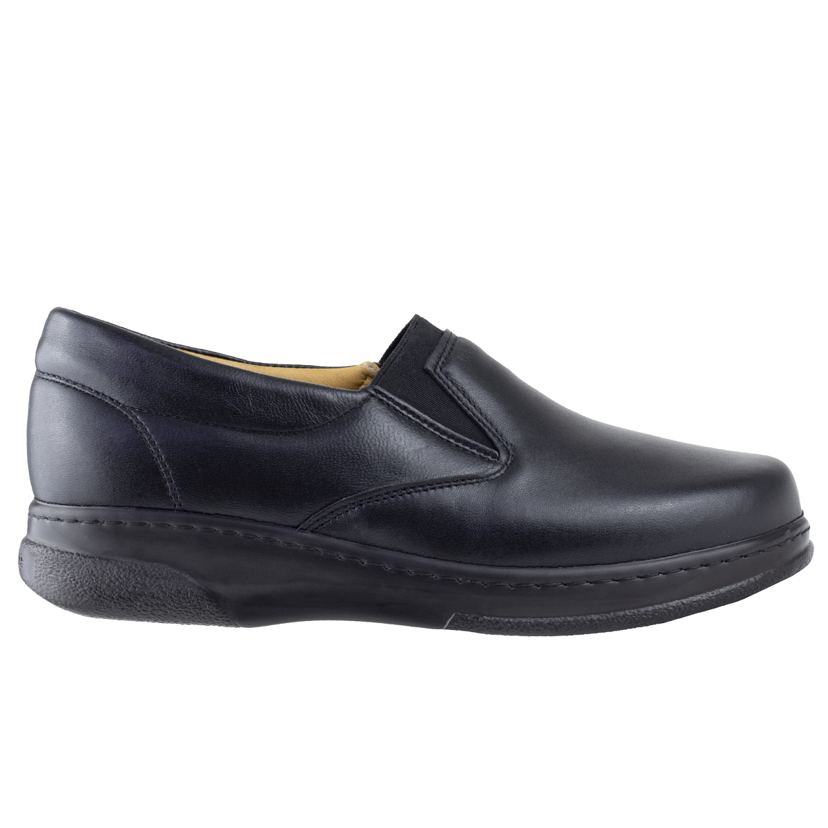 Zapato Mocasín Negro Acolchado Para Mujer Pie Diabético Terapie 106 Original.