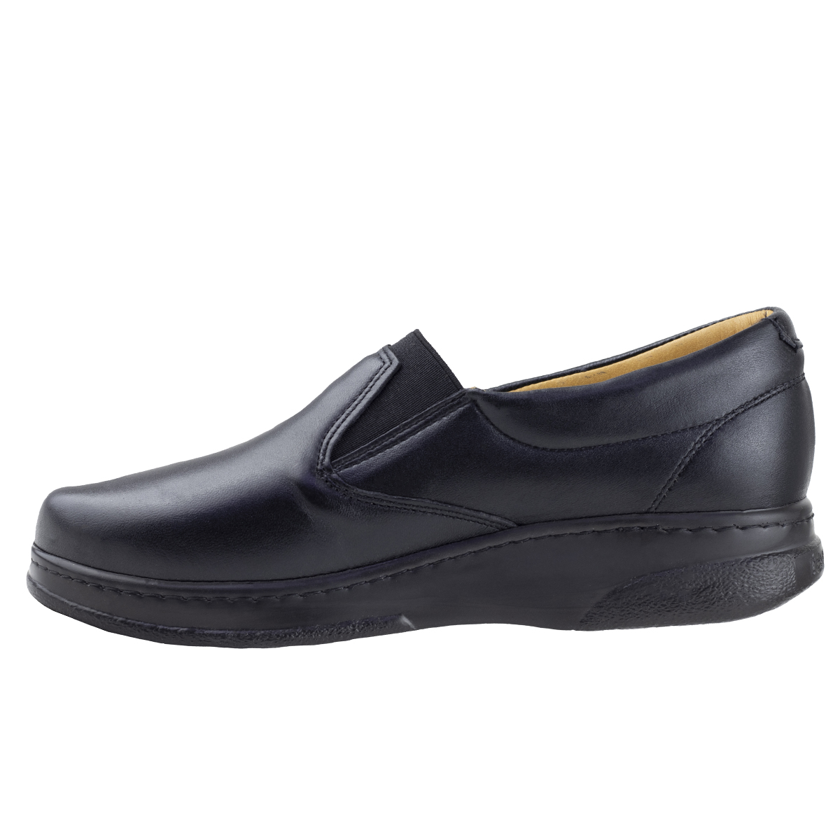 Zapato Mocasín Negro Acolchado Para Mujer Pie Diabético Terapie 106 Original.