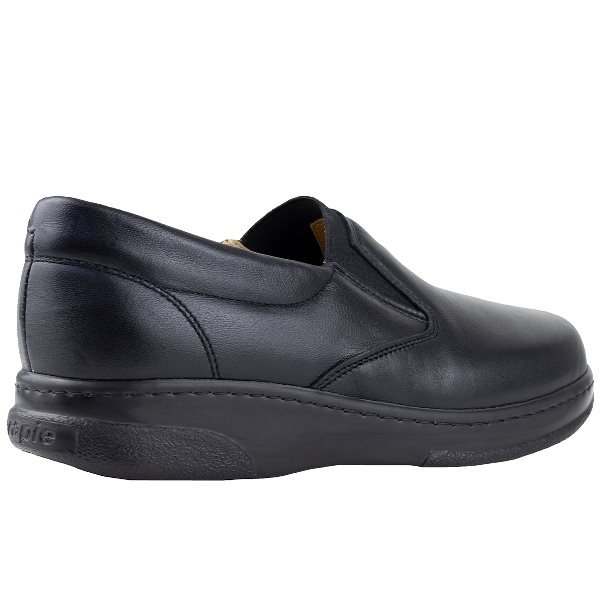 Zapato Mocasín Negro Acolchado Para Mujer Pie Diabético Terapie 106 Original.