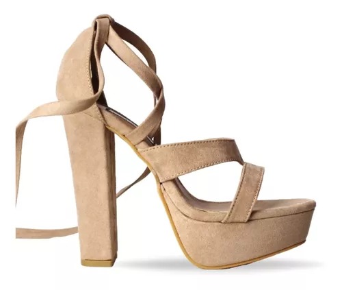 Tacones Dama Zapatillas Lazos Berry 7443.