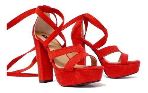 Tacones Dama Zapatillas Lazos Berry 7443.