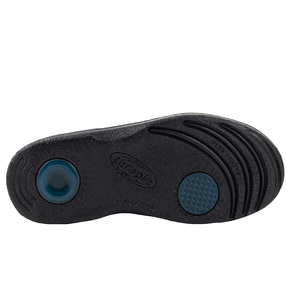 Zapato Para Mujer Derby Negro Broche Pie Diabético Terapie 129 Confort.