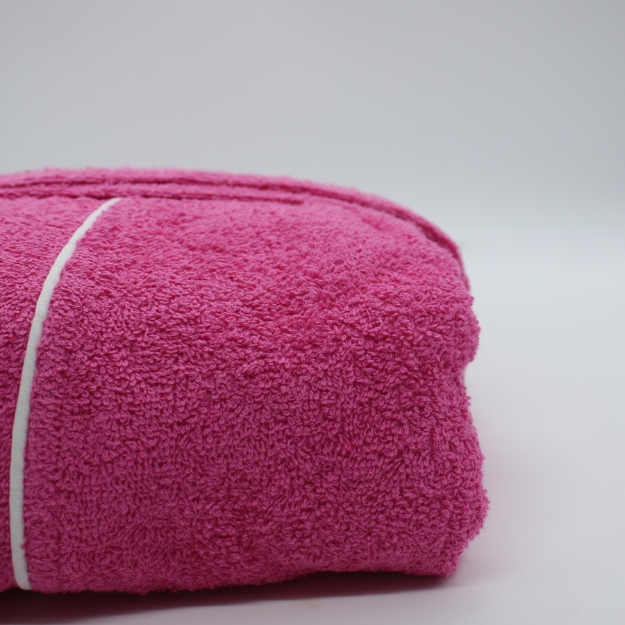 Bata De Baño Rosa Premium 100% Algodón Super Absorbente.