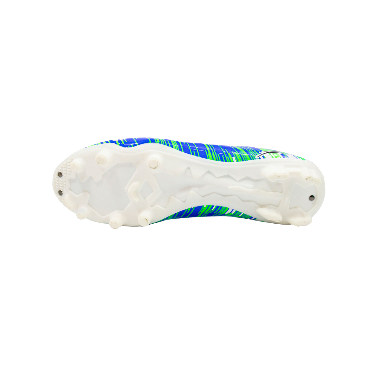 Zapatos  de Futbol Atletica FT13-1108 Tachos Adulto Blanco/Azul rey.
