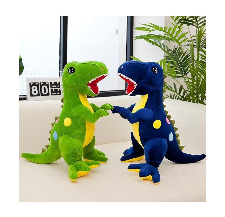 Peluche De Dinosaurio Para Niños, Tamaño Mediano Verde.