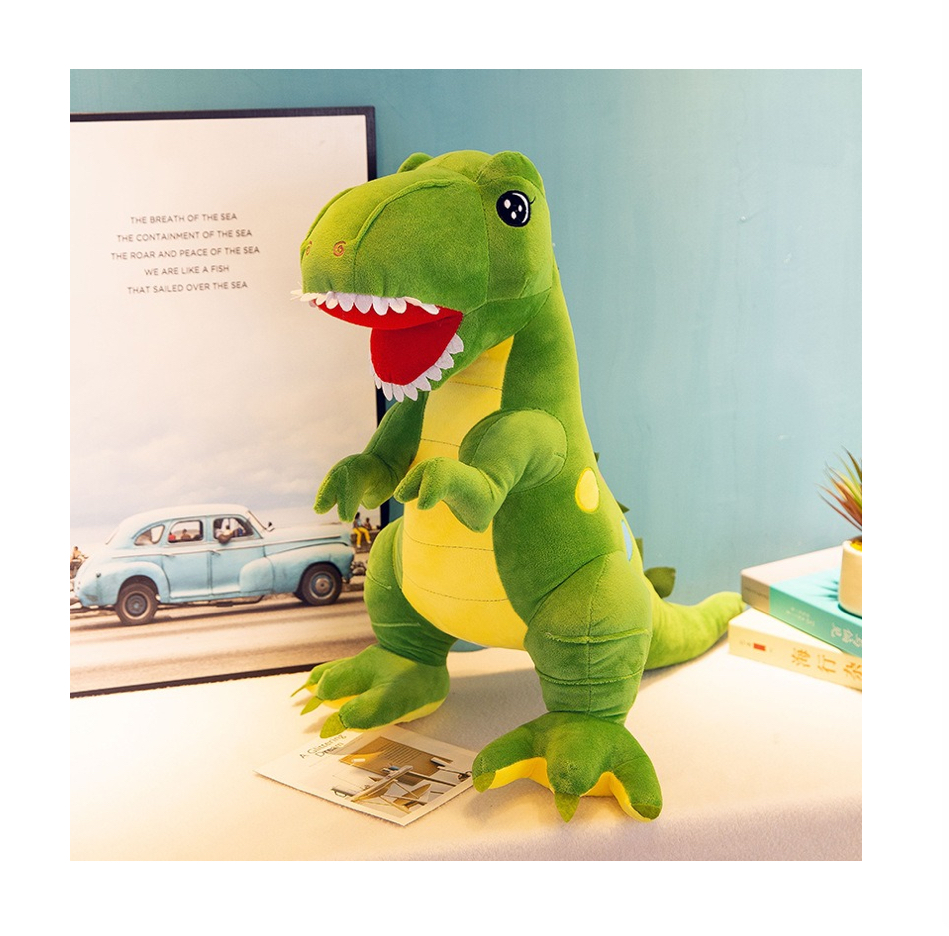 Peluche De Dinosaurio Para Niños, Tamaño Mediano Verde.
