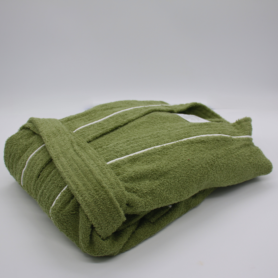Bata De Baño Verde Olivo Premium 100% Algodón Super Absorbente.