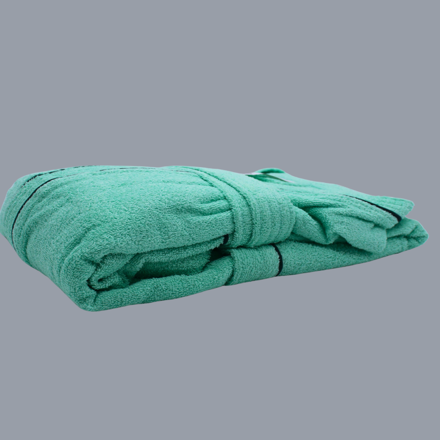 Bata De Baño Verde Menta Premium 100% Algodón Super Absorbente.