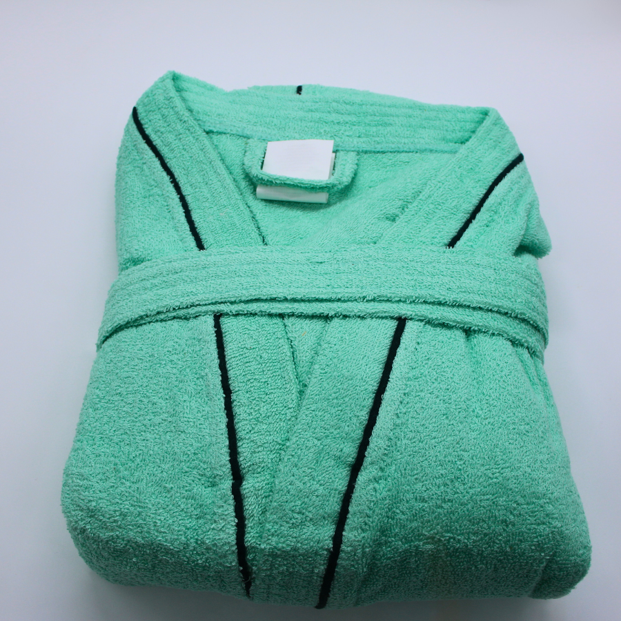 Bata De Baño Verde Menta Premium 100% Algodón Super Absorbente.