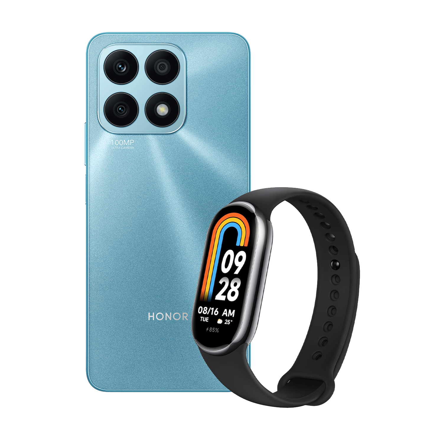 Honor X8A 8Gb 128Gb Azul Más Xiaomi Smart Band 8 Negro